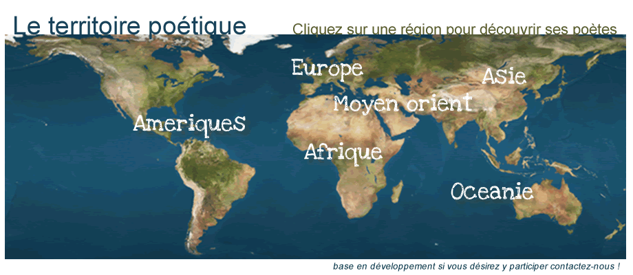 Carte du monde des poètes