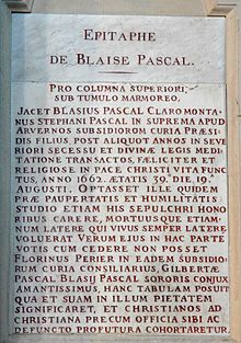 BLAISE PASCAL