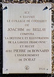 JOACHIM DU BELLAY