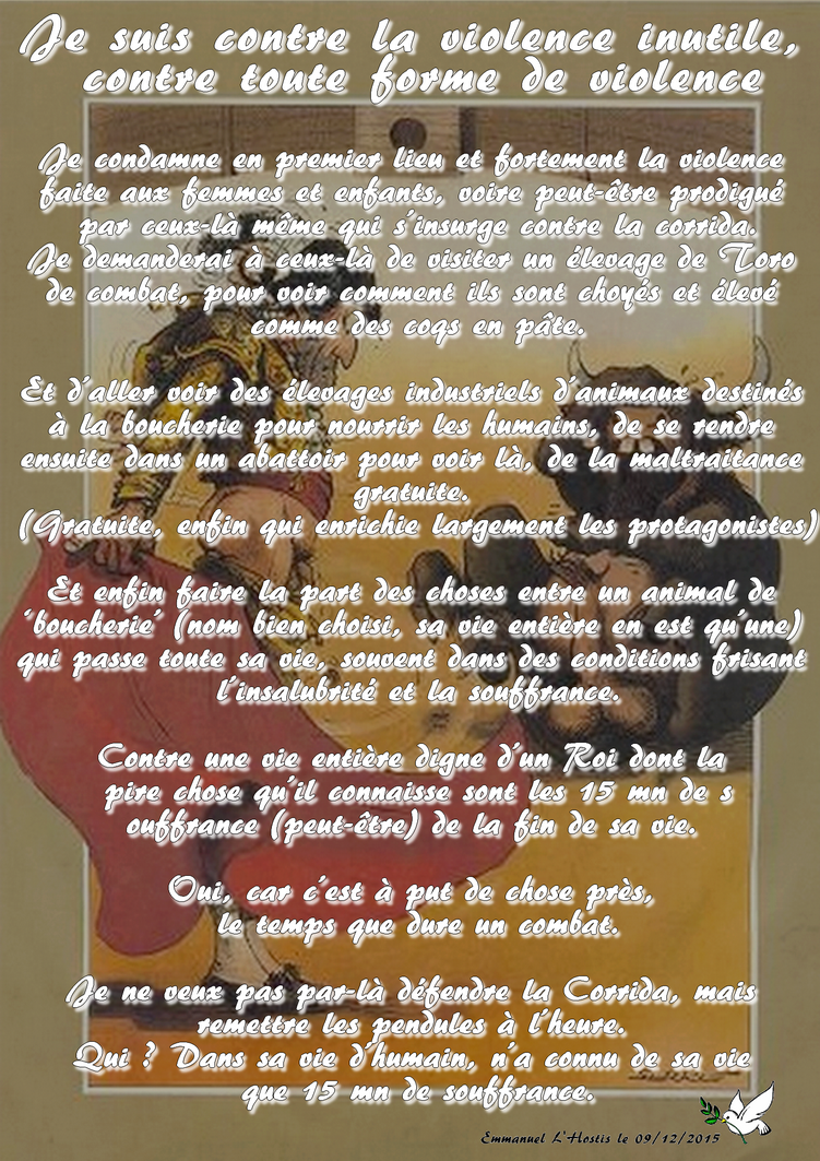 Depuis : Corrida contre la violence